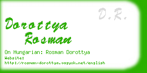 dorottya rosman business card